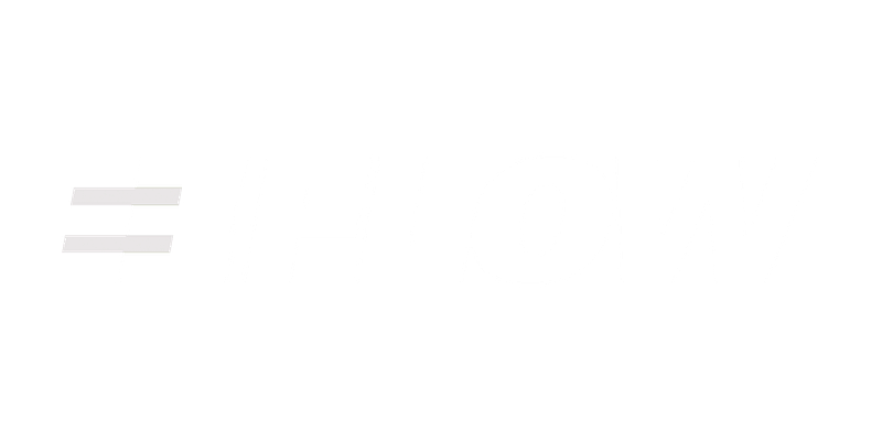 MRstudios Client Eflow logo in white without the background.