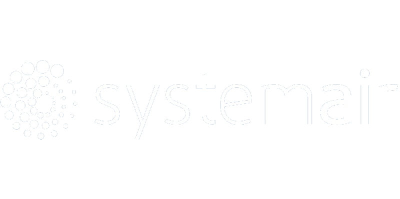 MRstudios Client Systemair logo in white without background